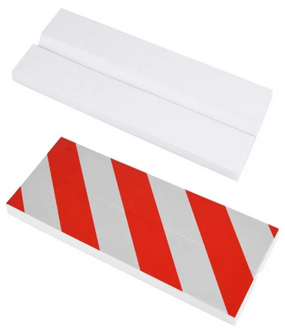 Coltar protectie Reflectorizant idealStore, din Spuma Moale, Utilizare in Garaj, Spatii de Parcare, are Rol de Ghidare si de Protejare, 16 x 38 cm