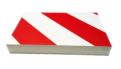 Panou protectie Reflectorizant, idealStore, din Spuma Moale, Utilizare in Garaj, Spatii de Parcare, are Rol de Ghidare si de Protejare, 50 x 10 cm