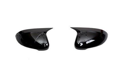 Set 2 Capace Oglinzi tip BATMAN idealSTORE pentru Volkswagen Passat 2015-> B8-B8 FL, culoare Piano Black - Negru Lucios, Montaj Usor, Rezistent UV, Material Premium