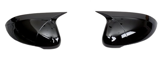 Set 2 Capace Oglinzi tip BATMAN idealSTORE pentru Volkswagen Passat 2015-> B8-B8 FL, culoare Piano Black - Negru Lucios, Montaj Usor, Rezistent UV, Material Premium