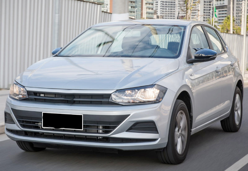 Set 2 Capace Oglinzi tip BATMAN idealSTORE pentru Volkswagen Polo MK6 2018-202, culoare Piano Black - Negru Lucios, Montaj Usor, Rezistent UV, Material Premium