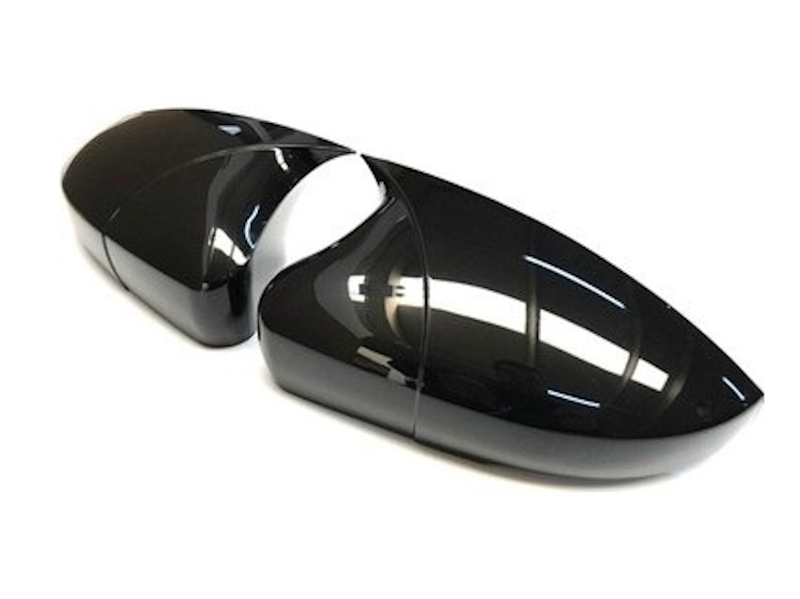 Set 2 Capace Oglinzi tip BATMAN idealSTORE pentru Volkswagen Bora 1998-2005, culoare Piano Black - Negru Lucios, Montaj Usor, Rezistent UV, Material Premium