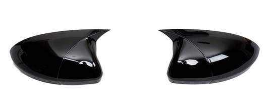 Set 2 Capace Oglinzi tip BATMAN idealSTORE pentru Volkswagen Golf IV 1998-2003, culoare Piano Black - Negru Lucios, Montaj Usor, Rezistent UV, Material Premium