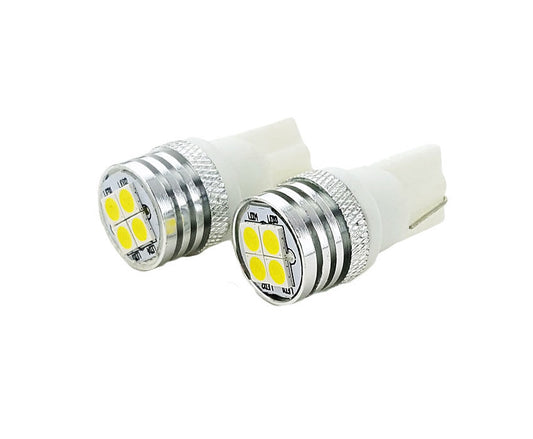 Set 2 becuri auto T10 4LED 3030 4W 12V CANBUS Lumina alba