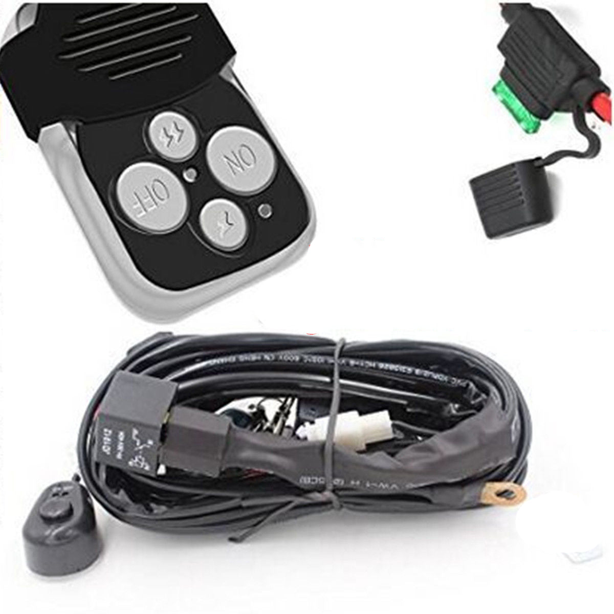 Sistem Telecomanda si Cablaj idealStore pentru Proiectoare LED, On/Off, Joc Stroboscopic, 12V, 2 Pozitii, Leduri Indicatoare de Pozitie