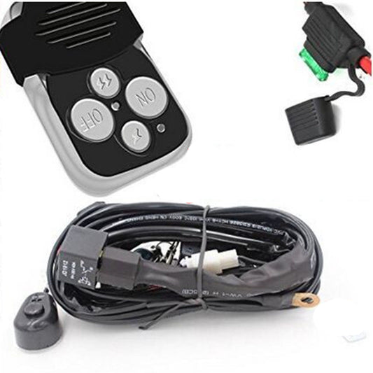 Sistem Telecomanda si Cablaj idealStore pentru Proiectoare LED, On/Off, Joc Stroboscopic, 12V, 2 Pozitii, Leduri Indicatoare de Pozitie