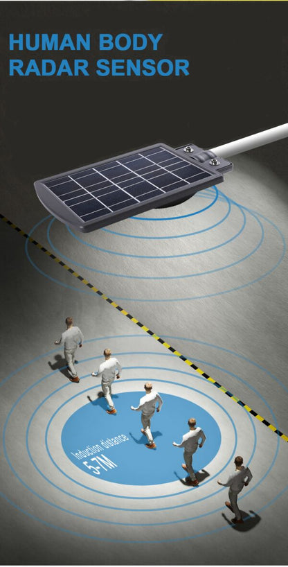 Proiector solar stradal IdealSTORE, putere 30W, Dimensiune proiector 393x210x55mm, Capacitate baterie 3.7V 2x2AH