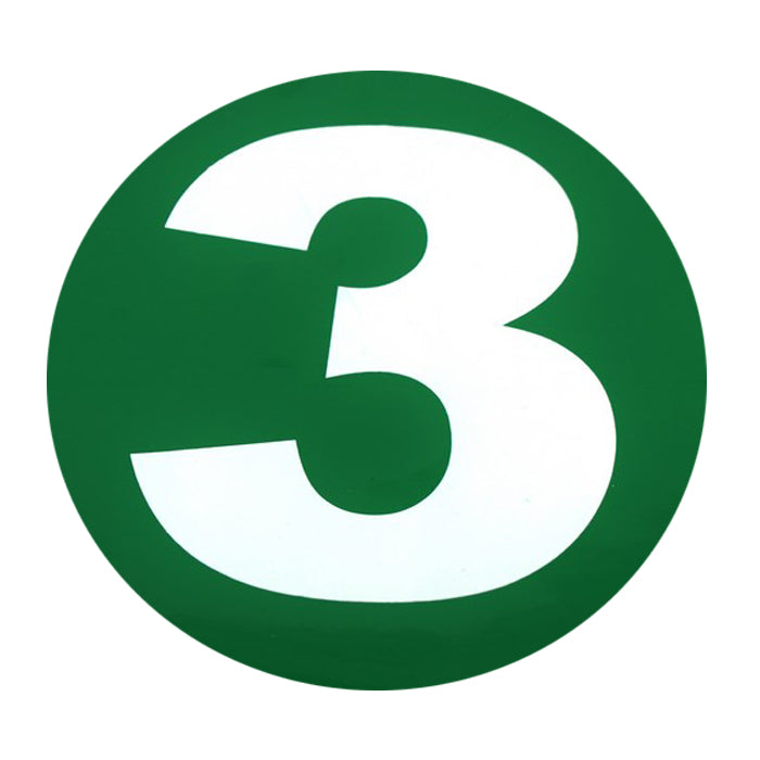 Abtibild tip Norma de Poluare EURO 3 IDL, Diametru 22cm, Culoare-Verde