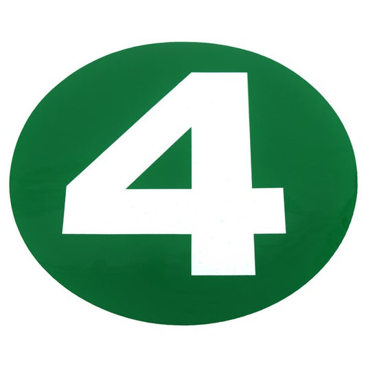 Abtibild tip Norma de Poluare EURO 4 IDL, Diametru 22cm, Culoare-Verde