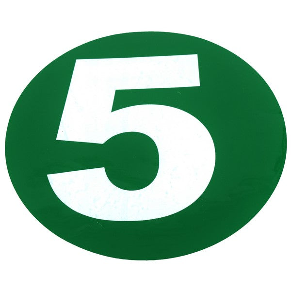 Abtibild tip Norma de Poluare EURO 5 IDL, Diametru 22cm, Culoare-Verde