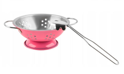 Set de gatit pentru copii idealStore Culinary Adventure, Set viu colorat alcatuit din 11 elemente de metal, Usor de transportat si depozitat, Ofera o experienta inedita pentru micii bucatari