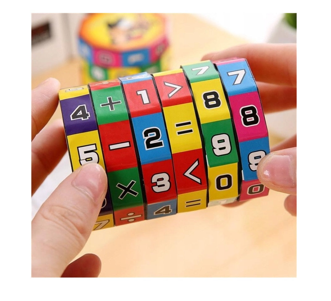 Joc educativ tip cilindru matematic IdealStore, Echipament simplu pentru cei care practica operatiunile matematice, Conceput pentru a consolida operatiile matematice simple