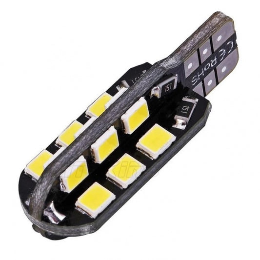 Bec auto LED IdealSTORE T10 2835 cu 24 SMD 5W ALB 12V, CANBUS JSUN01