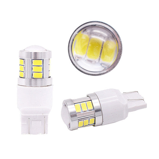 Bec 2 Faze profesional auto T20 7443/5630 18SMD Canbus 9V-30V nonpolar Lumina: Alba