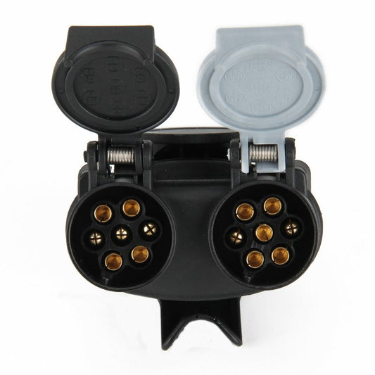 Adaptor priza rulota / remorca IdealSTORE, 13 - 2x7 pini tip NS