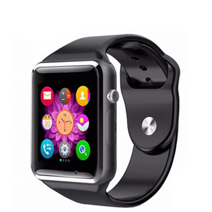 Ceas Smartwatch cu Telefon Sport Ten Plus 2018, Modul Apelare prin BlueTooth, Notificari Apeluri si Mesaje, Inregistrare Voce, Camera 1,3 Mpx, Antizgarieturi, Facebook, Whatsapp, Bratara Silicon Sport, Culoare Negru