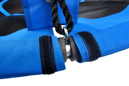 Leagan pentru copii profesional idealStore Oxford, tip Cuib, Sarcina maxima 150 Kg, Diametru 95 cm, Structura Otel, Franghii Regalbile, Tesatura Impermeabila, Design Modern