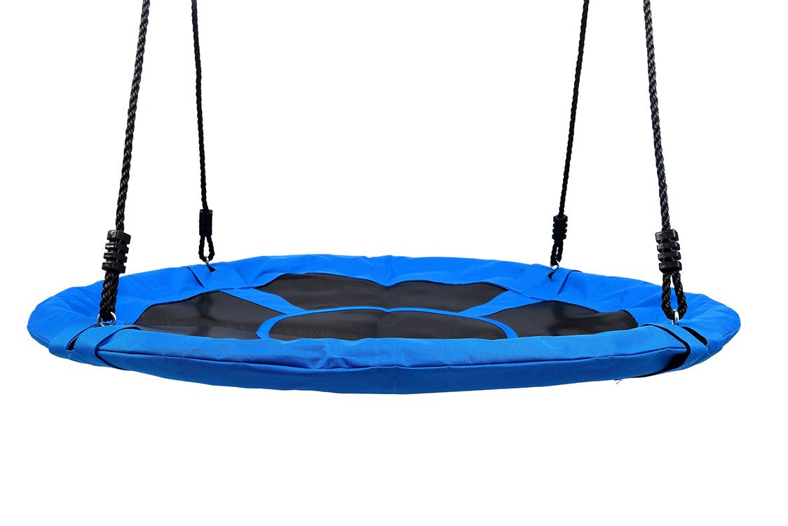 Leagan pentru copii profesional idealStore Oxford, tip Cuib, Sarcina maxima 150 Kg, Diametru 95 cm, Structura Otel, Franghii Regalbile, Tesatura Impermeabila, Design Modern