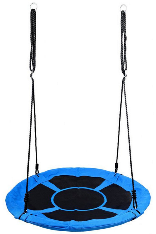 Leagan pentru copii profesional idealStore Oxford, tip Cuib, Sarcina maxima 150 Kg, Diametru 95 cm, Structura Otel, Franghii Regalbile, Tesatura Impermeabila, Design Modern