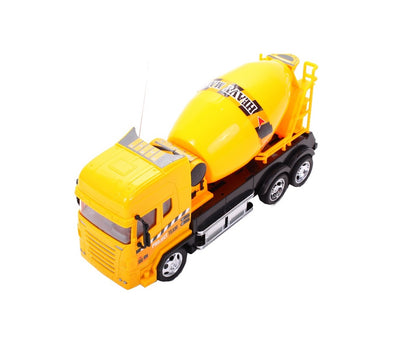 Betoniera interactiva cu telecomanda idealSTORE, Dimensiuni 25 x 7 x 13 cm, Control la distanta 4 canale, Viraj stanga/dreapta, Mers inainte/inapoi, Ideala pentru pasionatii de utilaje