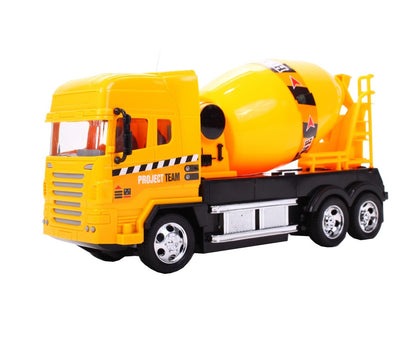 Betoniera interactiva cu telecomanda idealSTORE, Dimensiuni 25 x 7 x 13 cm, Control la distanta 4 canale, Viraj stanga/dreapta, Mers inainte/inapoi, Ideala pentru pasionatii de utilaje