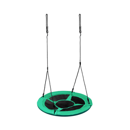 Leagan pentru copii profesional idealStore Stork's Nest, tip Cuib, Sarcina maxima 150 Kg, Diametru 95 cm, Cadru Otel, Verde