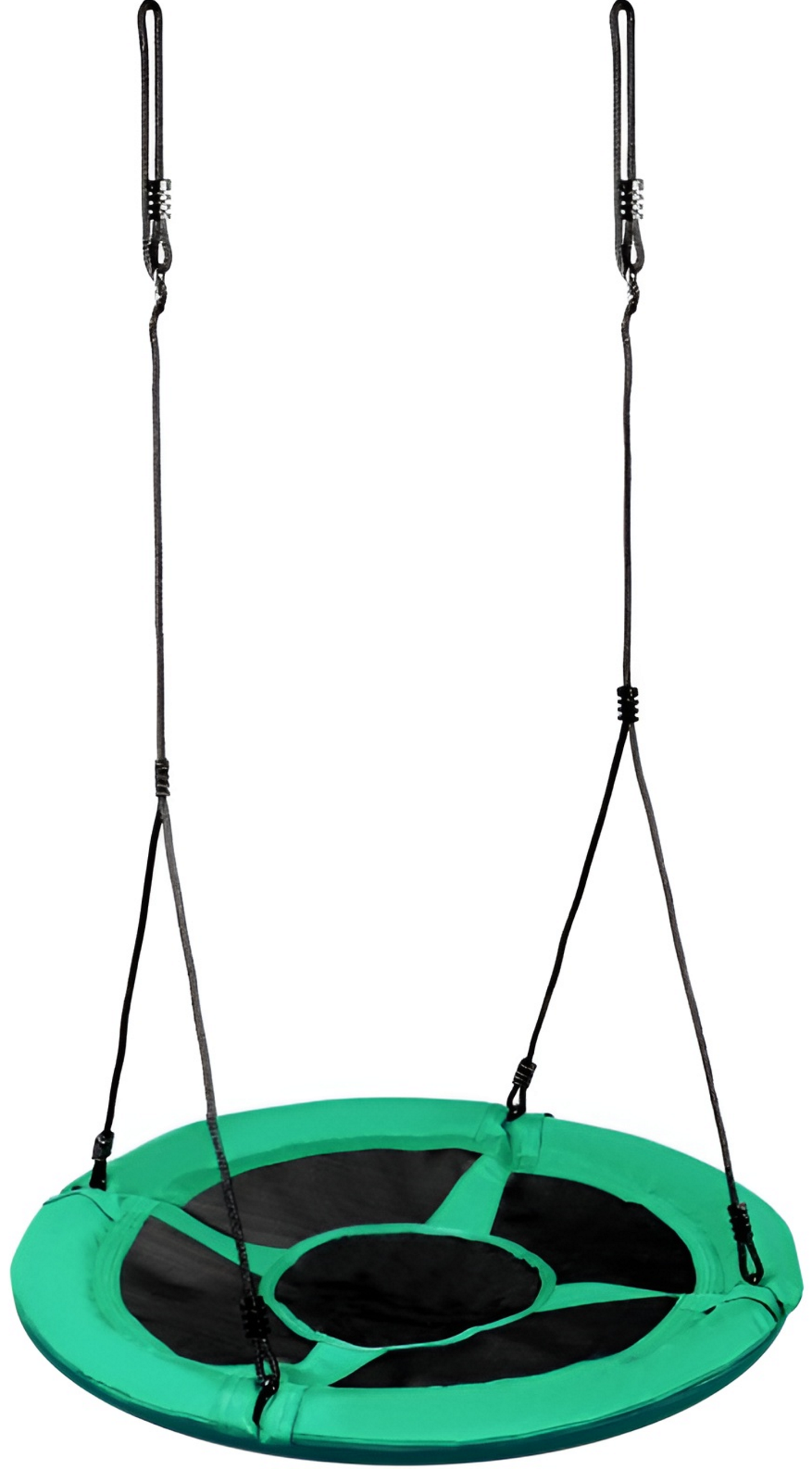 Leagan pentru copii profesional idealStore Stork's Nest, tip Cuib, Sarcina maxima 150 Kg, Diametru 95 cm, Cadru Otel, Verde