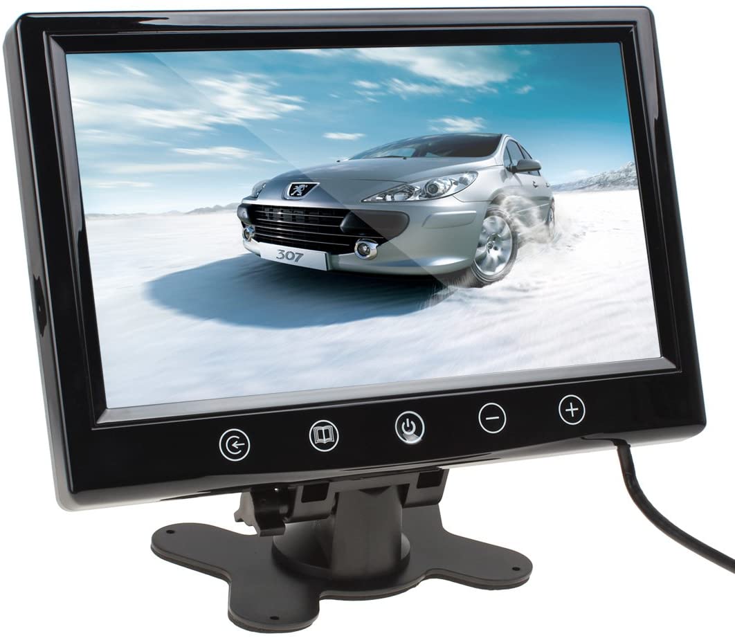 Monitor camera marsarier IdealSTORE, Dimensiuni ecran 9 inch, Alimentare 12V, Rezolutie 800X480, Intrari video 2 canale