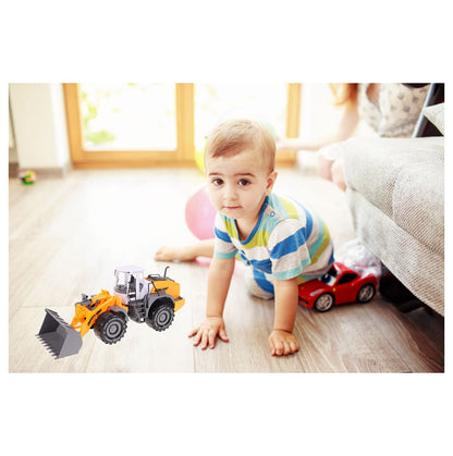 Excavator Gravity King idealSTORE, Dimensiuni 35 x 12 x 15 cm, Constructie Solida si Stabila, Dotat cu trapa acces motor, Accesorizat cu Parti in MISCARE este o modalitate excelenta de a deveni un mic constructor