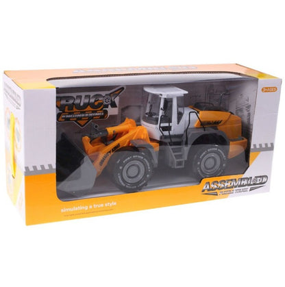 Excavator Gravity King idealSTORE, Dimensiuni 35 x 12 x 15 cm, Constructie Solida si Stabila, Dotat cu trapa acces motor, Accesorizat cu Parti in MISCARE este o modalitate excelenta de a deveni un mic constructor