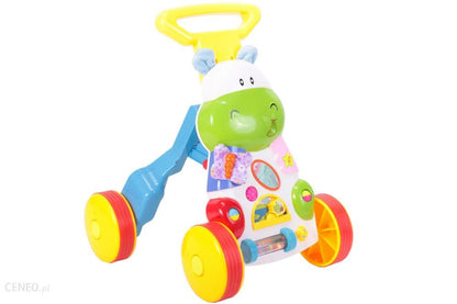 Premergator Primii Pasi Hipo, Model interactiv cu elemente educationale pentru dezvoltarea abilitatilor motorii, coordonare ochi-mana,, diversitate de activitati, sunete, melodii