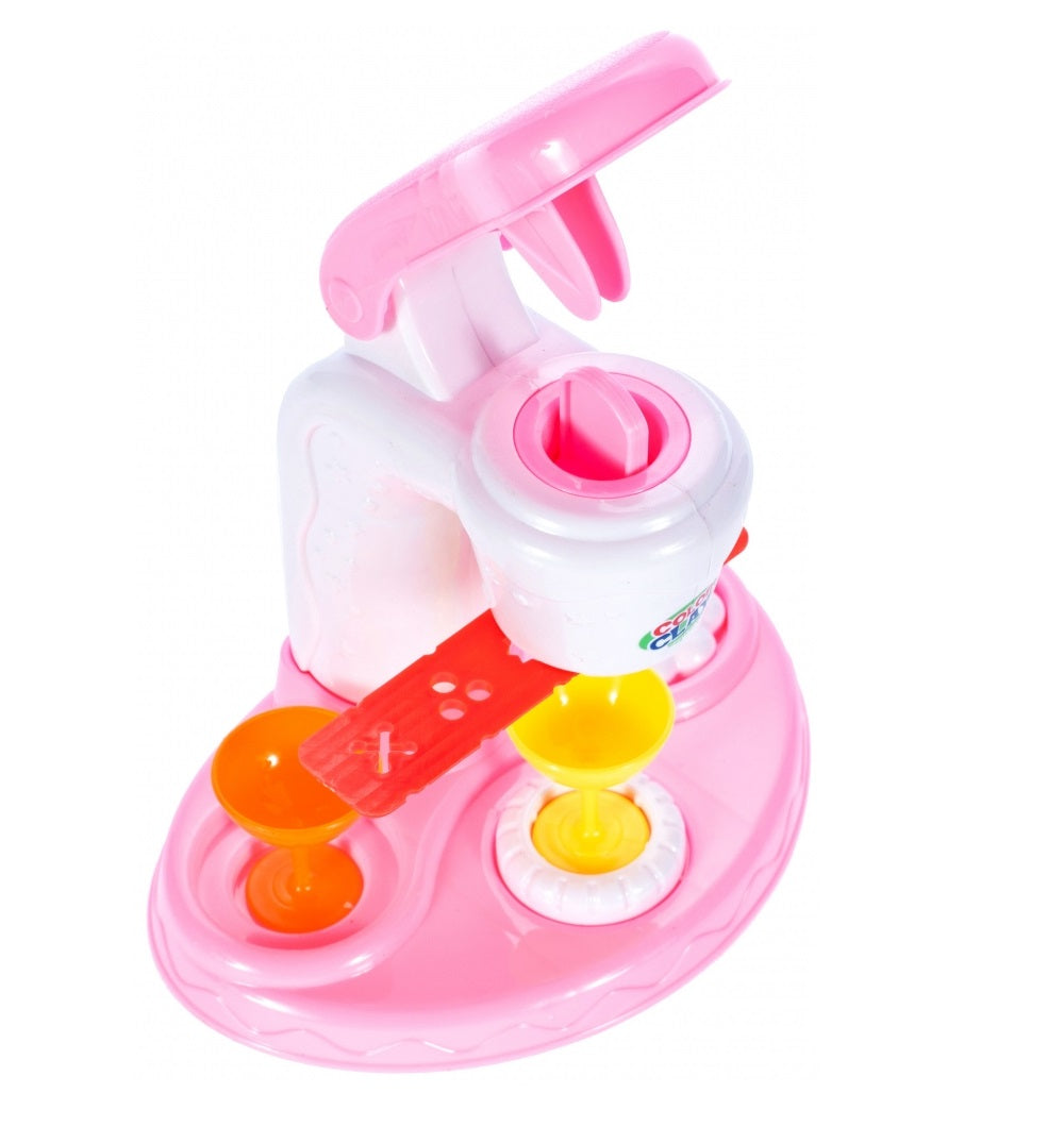 Aparat pentru fabricarea Deserturilor idealSTORE, Mica Gospodina, Dimensiune 17.5 x 11.5 x 18 cm, Dezvolta abilitatile manuale, gandirea creativa si imaginatia prin joc, Accesorizat cu elemente simbolice, Abilitatea de a amesteca cookie-urile