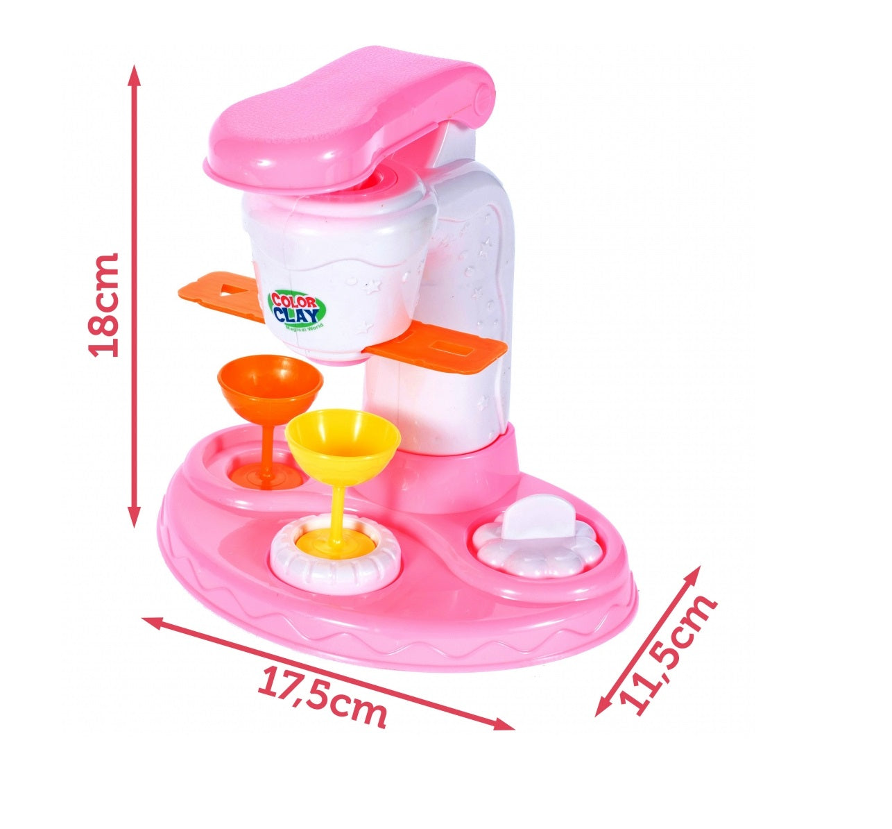 Aparat pentru fabricarea Deserturilor idealSTORE, Mica Gospodina, Dimensiune 17.5 x 11.5 x 18 cm, Dezvolta abilitatile manuale, gandirea creativa si imaginatia prin joc, Accesorizat cu elemente simbolice, Abilitatea de a amesteca cookie-urile