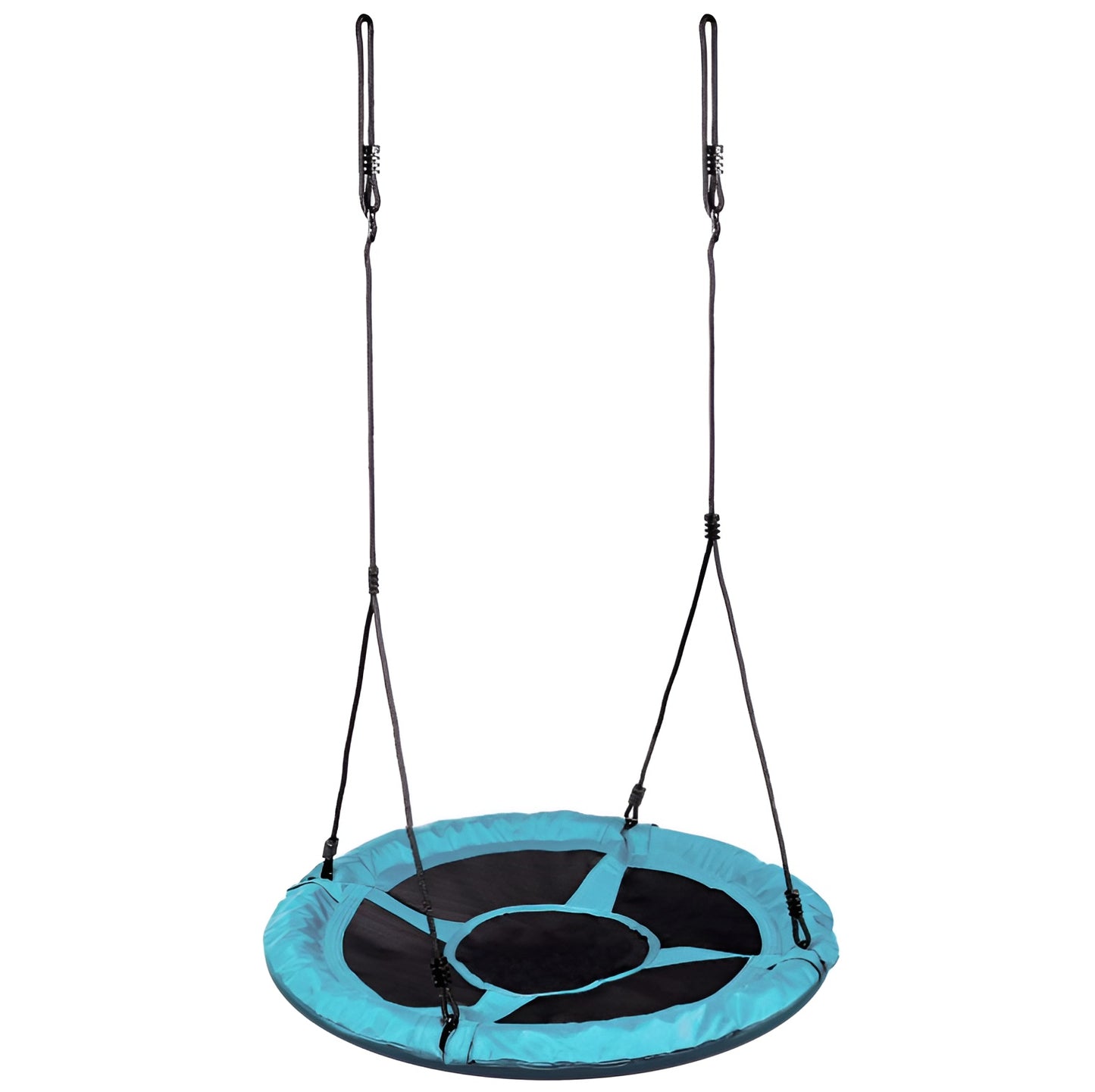 Leagan pentru copii profesional idealStore Stork's Nest, tip Cuib, Sarcina maxima 150 Kg, Diametru 95 cm, Cadru Otel, Turcoaz