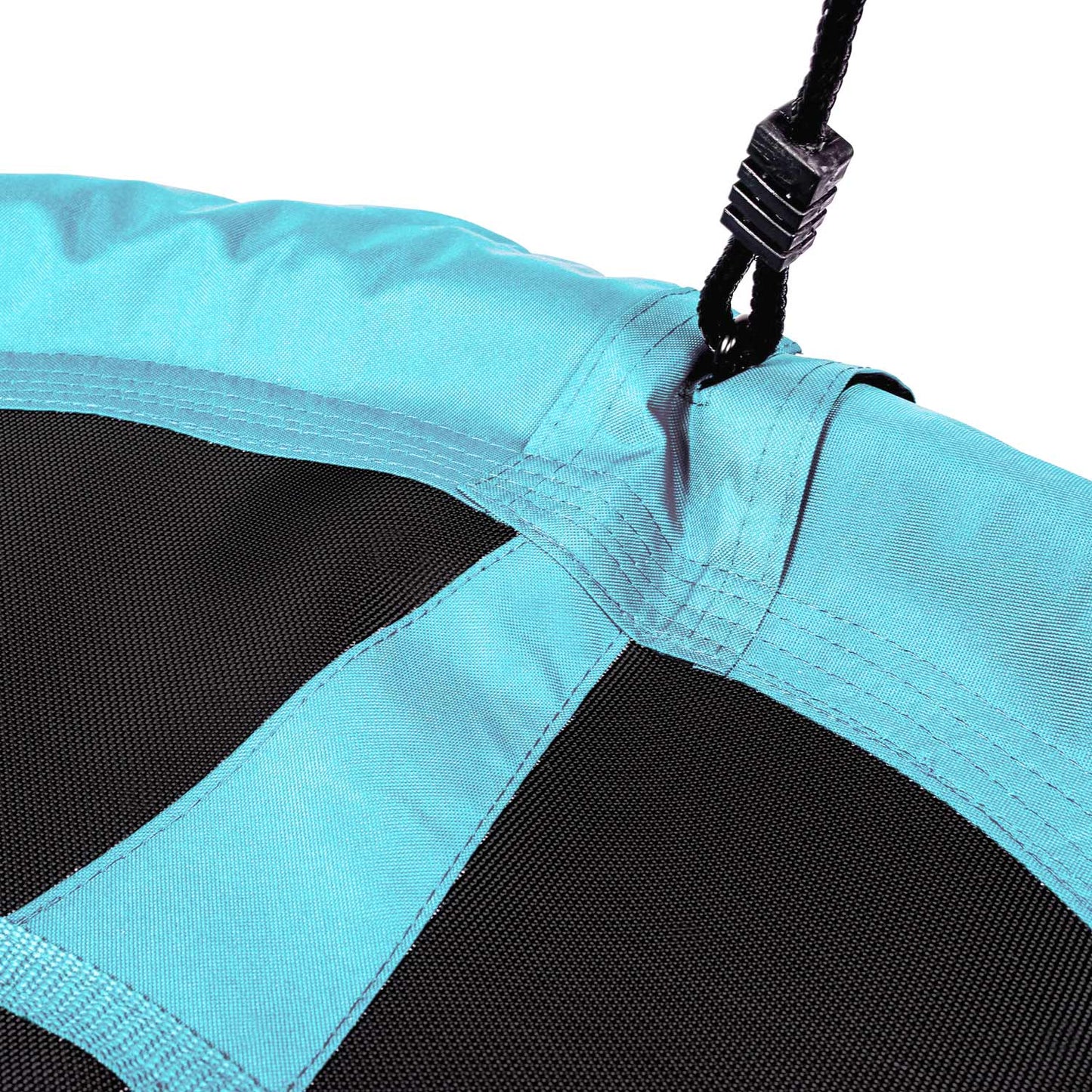 Leagan pentru copii profesional idealStore Stork's Nest, tip Cuib, Sarcina maxima 150 Kg, Diametru 95 cm, Cadru Otel, Turcoaz