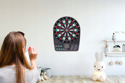Joc idealStore Electronic Dart, 3 Sageti, 9 Varfuri, 18 Jocuri cu 159 Variante, Dezvolta Abilitati Manuale, Coordonare Mana-Ochi, Electronic, Afisaj LED, Dimensiune 26x20 cm