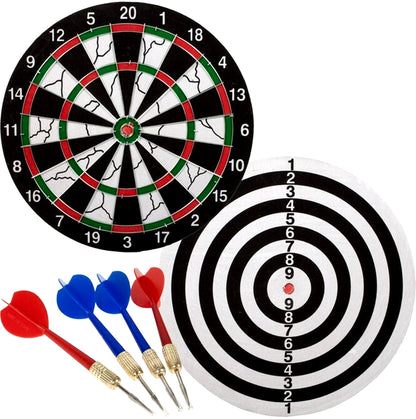 Joc idealStore Dart, 4 Sageti, Cadran cu Fata Dubla, Dezvolta Abilitati Manuale, Coordonare Mana-Ochi, Material Pluta, Dimensiune 30 cm