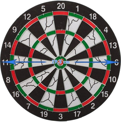 Joc idealStore Dart, 4 Sageti, Cadran cu Fata Dubla, Dezvolta Abilitati Manuale, Coordonare Mana-Ochi, Material Pluta, Dimensiune 30 cm