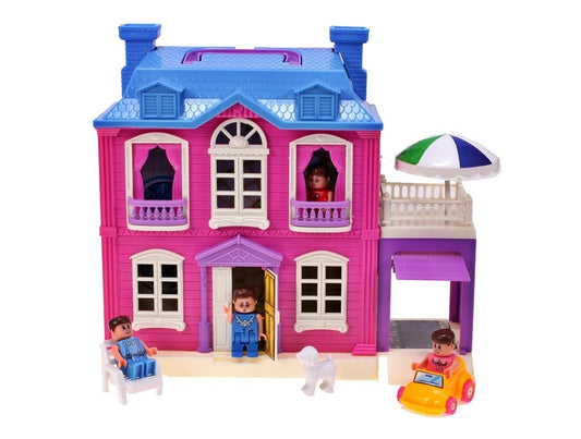 Casuta de Papusi cu MOBILIER IDL, MAGIC PALACE AMBASADOR, Accesorizata cu Elemente Simbolice Distractive, Amenajata intr-un DECOR de vis, Dimensiuni 30 x 25 x 12 cm, Multicolora