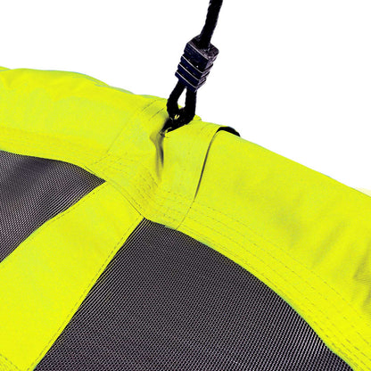 Leagan pentru copii profesional idealStore Stork's Nest, tip Cuib, Sarcina maxima 150 Kg, Diametru 95 cm, Cadru Otel, Galben