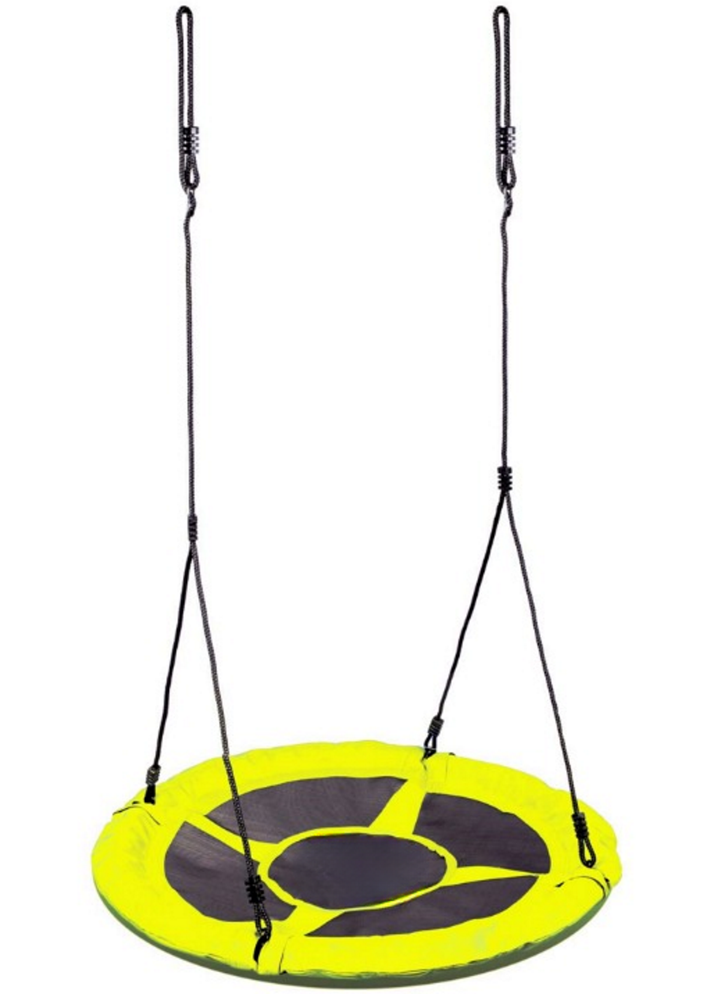 Leagan pentru copii profesional idealStore Stork's Nest, tip Cuib, Sarcina maxima 150 Kg, Diametru 95 cm, Cadru Otel, Galben