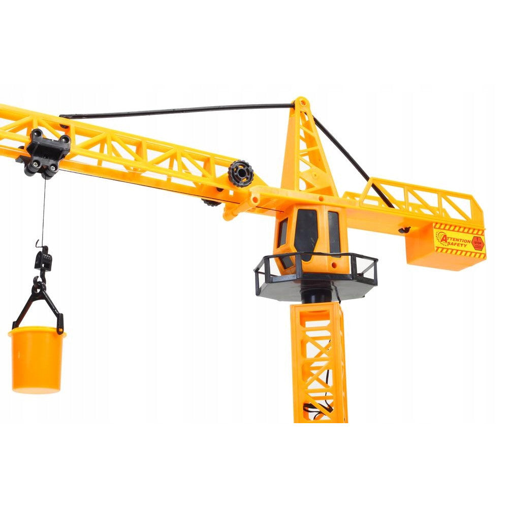 Macara cu Telecomanda idealStore Building Machine, rotatie 360, Functie de Ridicare si Coborare, Macara Mobila si Extensibila, Carlig, Cabina cu rotatie, cu accesorii de constructie incluse