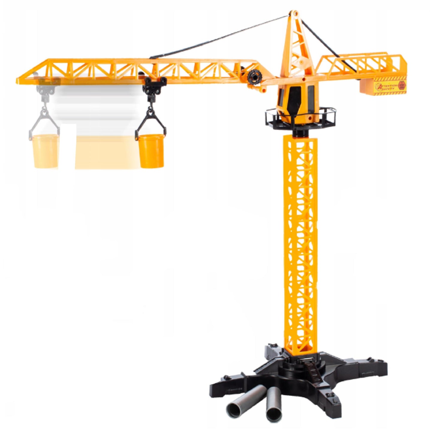 Macara cu Telecomanda idealStore Building Machine, rotatie 360, Functie de Ridicare si Coborare, Macara Mobila si Extensibila, Carlig, Cabina cu rotatie, cu accesorii de constructie incluse