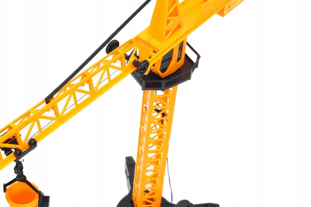 Macara cu Telecomanda idealStore Building Machine, rotatie 360, Functie de Ridicare si Coborare, Macara Mobila si Extensibila, Carlig, Cabina cu rotatie, cu accesorii de constructie incluse