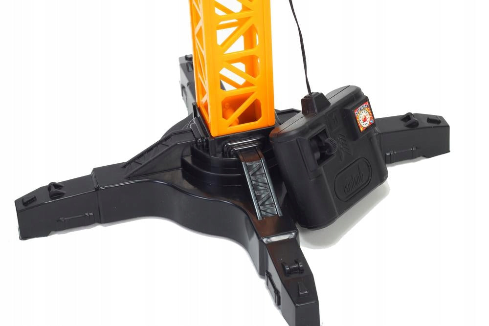 Macara cu Telecomanda idealStore Building Machine, rotatie 360, Functie de Ridicare si Coborare, Macara Mobila si Extensibila, Carlig, Cabina cu rotatie, cu accesorii de constructie incluse