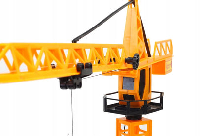 Macara cu Telecomanda idealStore Building Machine, rotatie 360, Functie de Ridicare si Coborare, Macara Mobila si Extensibila, Carlig, Cabina cu rotatie, cu accesorii de constructie incluse