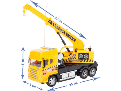 Macara interactiva cu telecomanda idealSTORE, Dimensiuni 25 x 8 x 15 cm, Control la distanta, 4 Canale, Viraj stanga/dreapta, Mers inainte/inapoi, Cabina se roteste manual 360 de grade