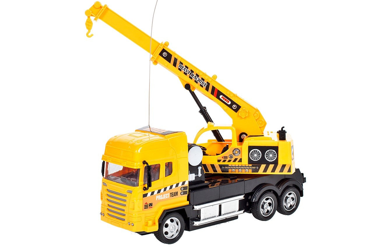 Macara interactiva cu telecomanda idealSTORE, Dimensiuni 25 x 8 x 15 cm, Control la distanta, 4 Canale, Viraj stanga/dreapta, Mers inainte/inapoi, Cabina se roteste manual 360 de grade