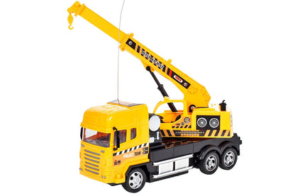 Macara interactiva cu telecomanda idealSTORE, Dimensiuni 25 x 8 x 15 cm, Control la distanta, 4 Canale, Viraj stanga/dreapta, Mers inainte/inapoi, Cabina se roteste manual 360 de grade