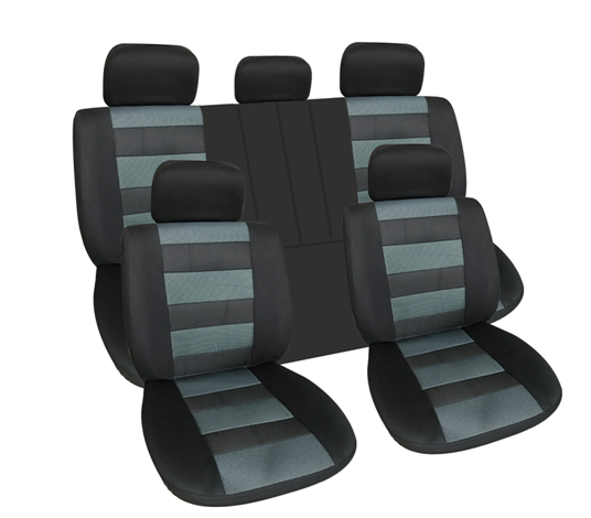 Huse auto Ideal Store fractionate premium Negru-Gri